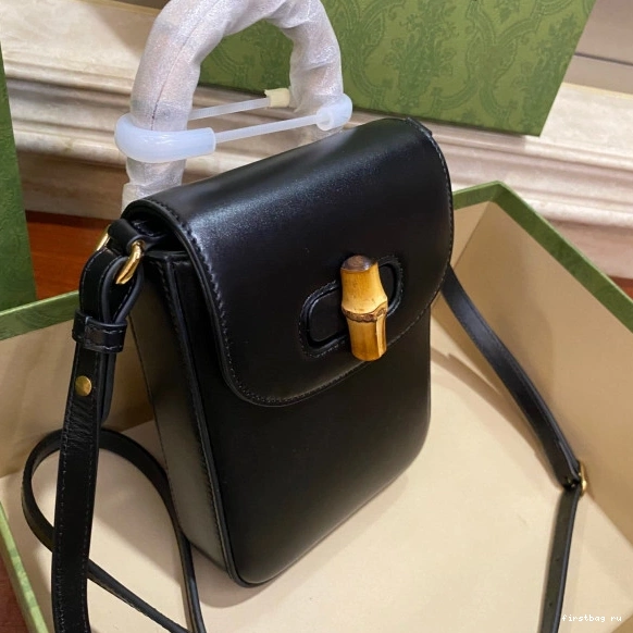 First bag ru Bamboo handbag Gucci mini 0819